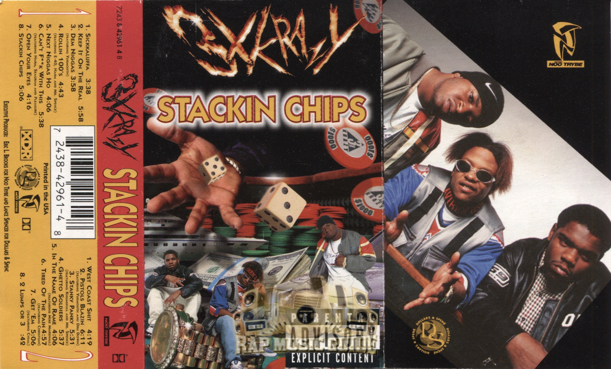 3X Krazy - Stackin Chips: Cassette Tape | Rap Music Guide